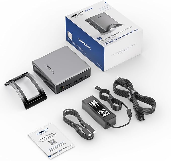 Laptop Docking Station, WAVLINK PD3.1 Docking Station 3 Monitors - Image 9