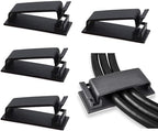 SOULWIT 50Pcs Self Adhesive Cable Management Clips, Cable Organizers Wire Clips by SOULWIT