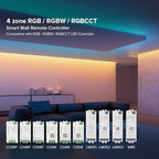 BTF-LIGHTING WR01RF Wireless 2.4G RF 4 Zones RGB RGBW RGBCCT Wall Mounted Smart - Image 4