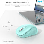 WisFox 2.4G Wireless Mouse for Laptop, Ergonomic Computer Mouse - Image 3