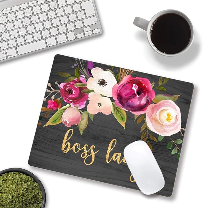Mouse Pad, Cute Boss Lady Quote Mouse Pad - Image 4