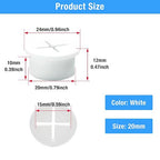 Desk Grommet, 3/4 in 20 mm Silicone Rubber Grommets, Flexible Wall Cord Pass - Image 9