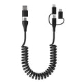Coiled Multi Charging Cable by KETAKY+Plus