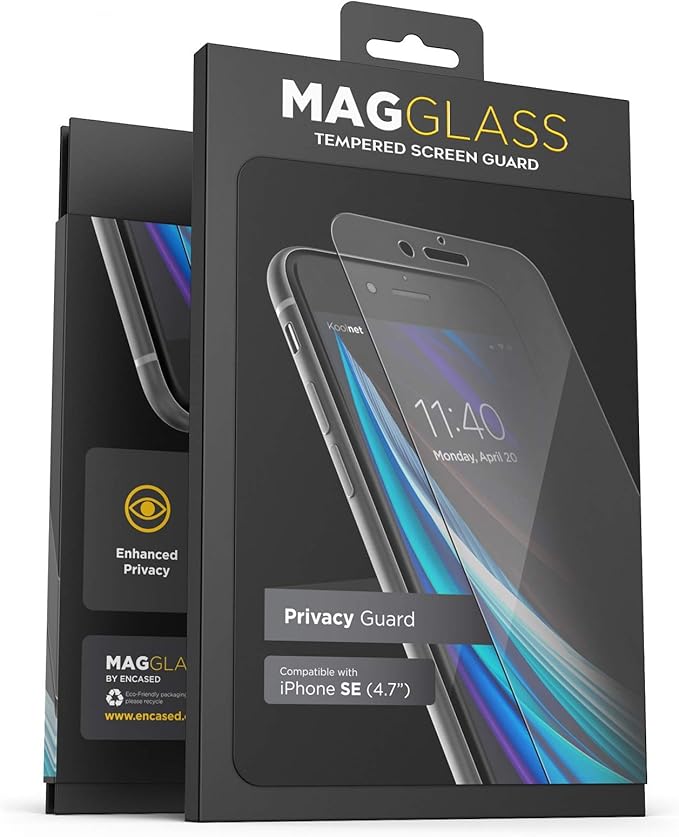 magglass Privacy iPhone SE Screen Protector by Encased