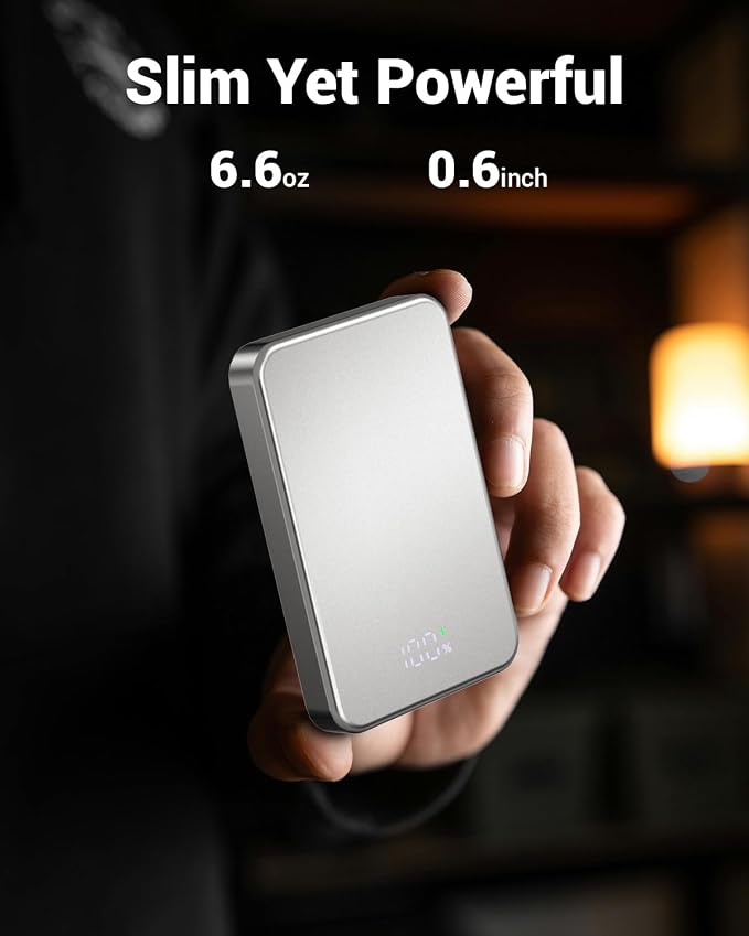 for Magsafe Portable Charger, Aluminum Alloy Small 10000mAh 20W PD Magnetic - Image 4