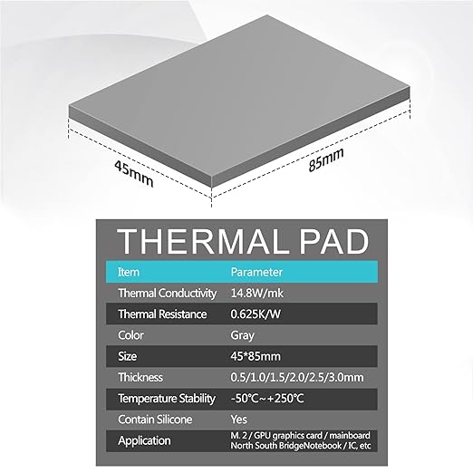 Maxtor Thermal Pad 14.8 W/mK, Highly Efficient Heat Resistant Soft Pad - Image 2