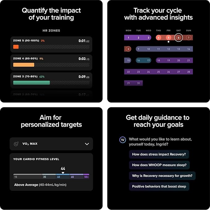 WHOOP – 12-Month Membership – 5.0 Health and Fitness Wearable – 24/7 Activity - Image 2