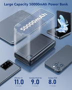 Portable Charger Power Bank 50000mAh Powerbank PD 30W and QC 4.0 Fast Charging - Image 3
