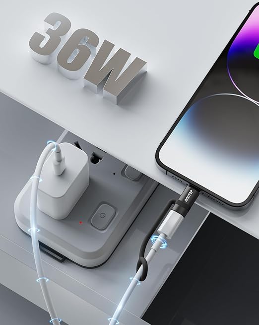 36W USB C to Lightning Cable Adapter, Support Data Sync/PD Fast Charging - Image 2