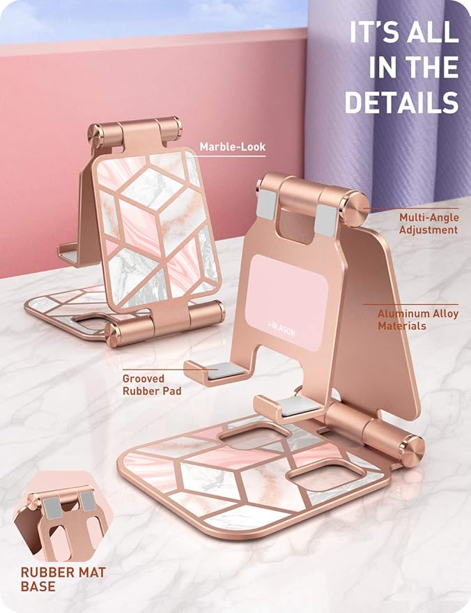 i-Blason Cell Phone Stand for Desk, Cell Phone Holder, Fits All Smart Phones - Image 3