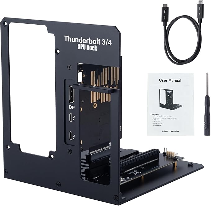eGPU Enclosure Thunderbolt 3/4 USB4 40Gbps PD 85W Charging External GPU Dock by Unknown