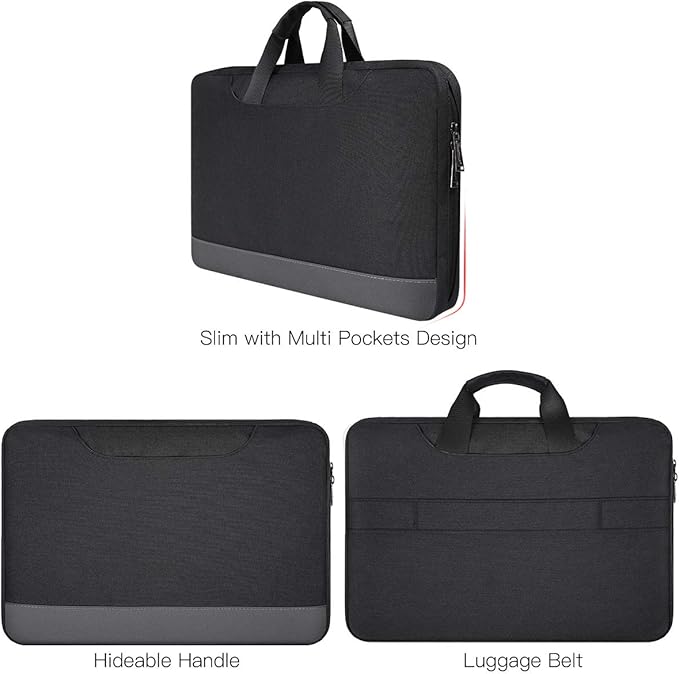14 15 Inch Waterproof Laptop Sleeve Men Women TSA Briefcase - Image 4