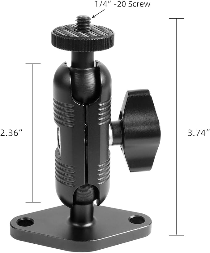 xik Metal 1/4"-20 Mount with Drill Plate Base - Image 3