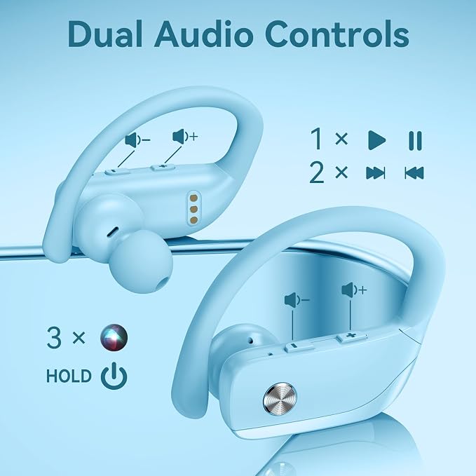 bmani Wireless Earbuds Bluetooth Headphones 48hrs Play Back Sport Earphones - Image 4