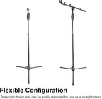 Rockville RVMIC3 V2 Portable Adjustable Tripod Boom Mic Stand - Image 5