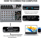 BOMGE Audio Mixer, Sound Board Mixing Console - Image 4