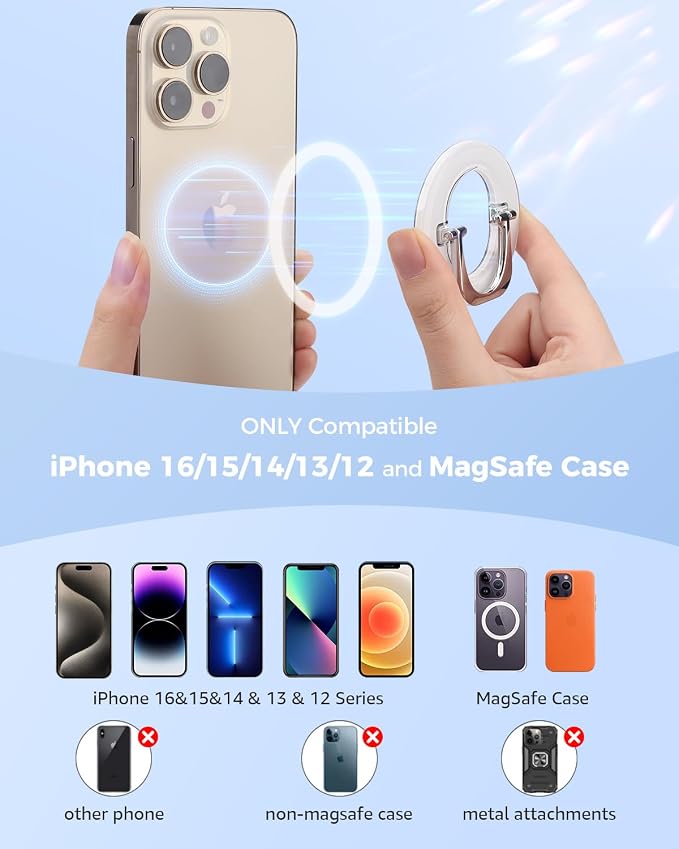 SUPERONE for Magsafe Ring Holder, Magnetic Phone Grip - Image 6