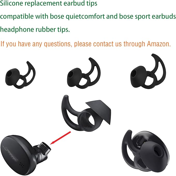 Earbud Replacement Tips Silicone Earbud Tips Ear Bud Covers Compatible - Image 4