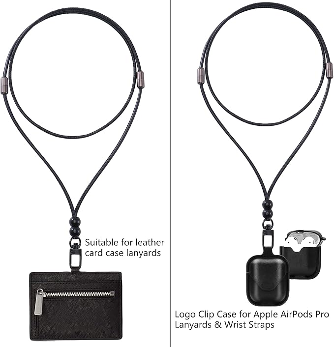 cell phone lanyard Detachable Phone Chain Strap Leather 2-in-1 Wristlet Phone - Image 5