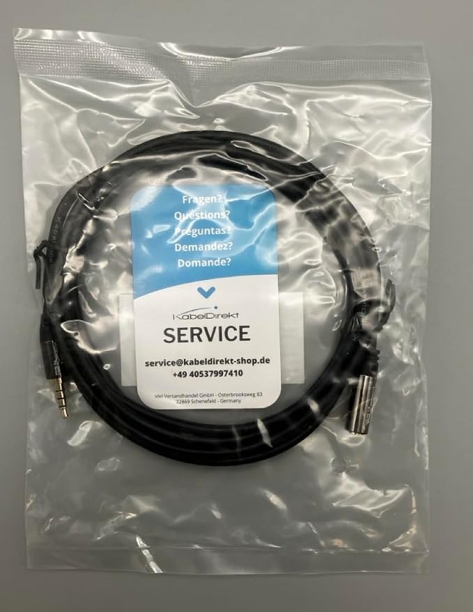 KabelDirekt – Headset Extension Cable – 10ft – Headphone Extension Cord - Image 9