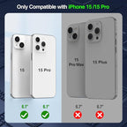 GIN FOXI Battery Case for iPhone 15/15 Pro, Built-in Cable 7000mAh Fast Charing - Image 2