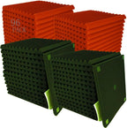 96 Pack Black/RED 12 "X 12 "X1" Acoustic Panels Studio Soundproofing Foam Wedge by HPKL9999