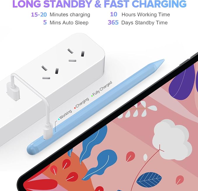 Stylus Pen for iPad with Palm Rejection, Active Pencil Compatible with Apple - Image 6