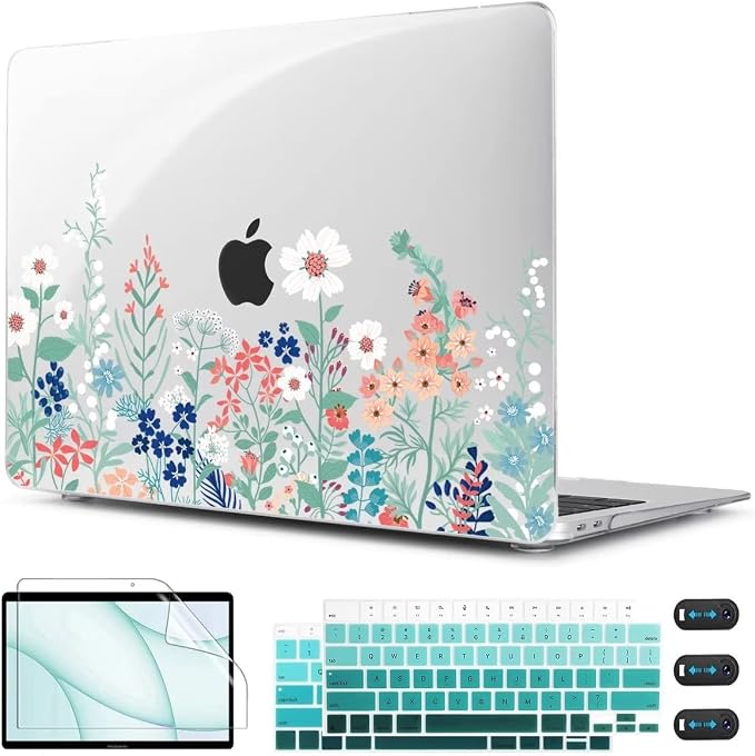CISSOOK Compatible with MacBook Air 13 inch Case 2021 2020 2019 2018 Release by CISSOOK