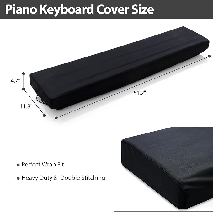 88 Keys Electric Piano Keyboard Dust Cover, Adjustable Electric Piano Keyboard - Image 4