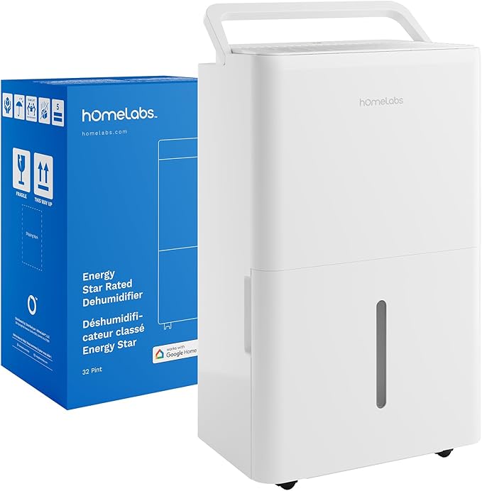 hOmeLabs 32 Pint Wi-Fi Dehumidifier by hOmeLabs