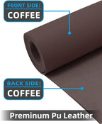 Leather Desk Pad Protector, Mouse Pad, Non-Slip PU Leather Desk Blotter - Image 2