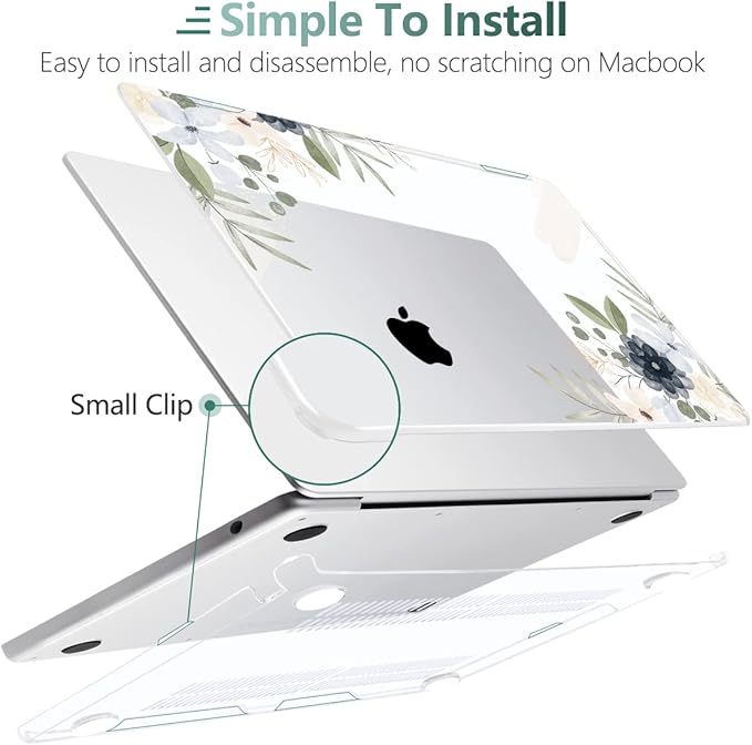 MEEgoodo Case for MacBook Air M4/M3/M2 13.6 inch 2025 2024 2022, Fit Model - Image 5