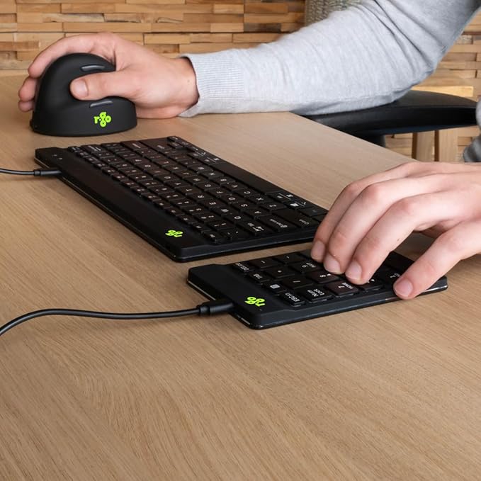 R-Go Number Pad Keyboard, USB-C/A Wired, Mini Numeric Keypad - Image 2