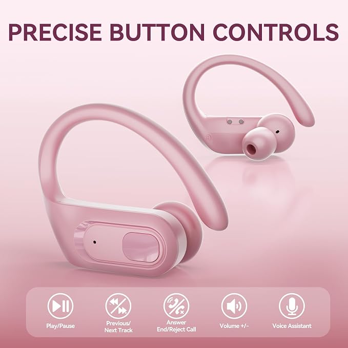 occiam Wireless Bluetooth Earbuds Sport Ear Buds Workout Headphones 96H - Image 4