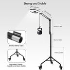 LUXSURE Ring Light Tripod for iPhone, Overhead Camera Mount - Image 6