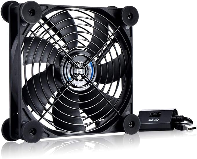 SCCCF Quiet 120mm USB Fan, 5V USB Portable Cooling Fan by SCCCF