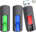 RAOYI 3 Pack 128GB USB 3.1 Flash Drive, High Speed Renewed Colorful Thumb Drive by RAOYI