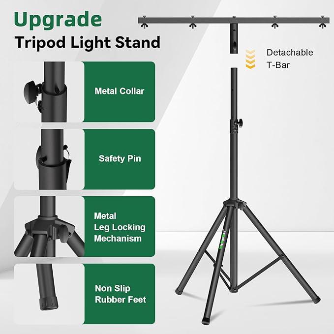 Dj Light Stand Metal T-Bar Stage Stand - Image 2