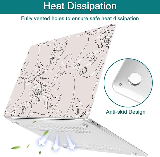 Teryeefi for MacBook Air 13 inch Case 2021 2020 2019 2018 A2337 M1 A2179 A1932 - Image 6