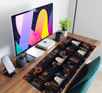 Cute Ghost Desk Mat Dark Vintage Large Mouse Pad Gaming Black Mouse Pad XXL - Image 6