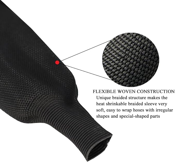 Heat Shrinkable Braided Sleeving 2:1 Ratio- Abrasion Protection Flexibility - Image 6