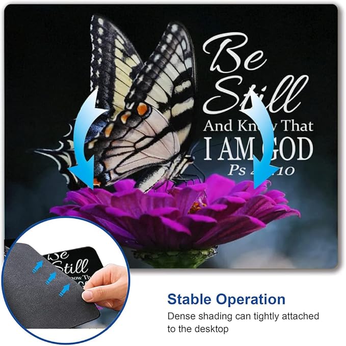 Hokafenle Mouse Pad, Butterfly Mouse Pad - Image 6