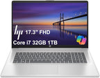 HP 17 Laptop for Business, Long Battery Life, Narrow Bezel, Numeric Keypad by ISTComputers