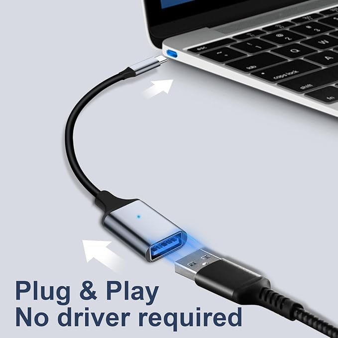 USB C to USB 3.0 Adapter, Type C Male to USB Female OTG Cable Thunderbolt3 to - Image 9