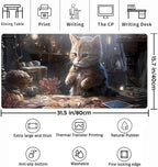 Lotus Cat XL Extended Large Gaming Mouse Pad - Image 3