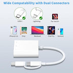 SD Card Reader for iPhone iPad Mac, Lightning & USB-C Dual Interface Memory - Image 2