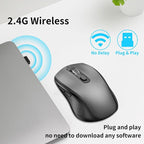 Wireless Mouse Ergonomic, Side Buttons Mouse, 2400 DPI, Silent and Anti Slip - Image 4