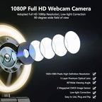 JIGA Streaming Webcam with Dual Microphone 1080P Adjustable Right Light Pro Web - Image 3
