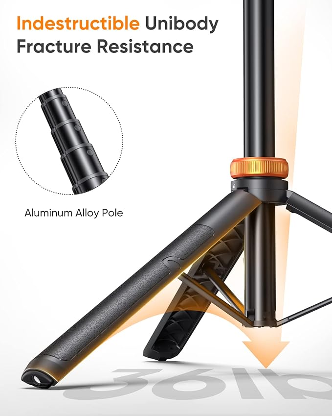 EUCOS 62" Phone Tripod, Tripod for iPhone & Selfie Stick Tripod - Image 2