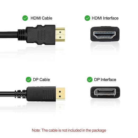 HDMI Displayport KVM Switch, 2 Computers 2 Monitors 4K@60Hz KVM Switcher Dual - Image 8